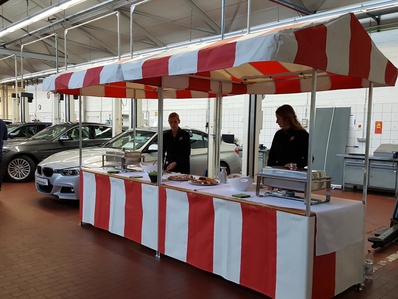 Nostalgie Marktstand Buffetstand Spielstand